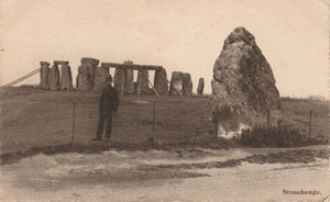 Policeman employed in the early 20th century to guard Stonehenge.